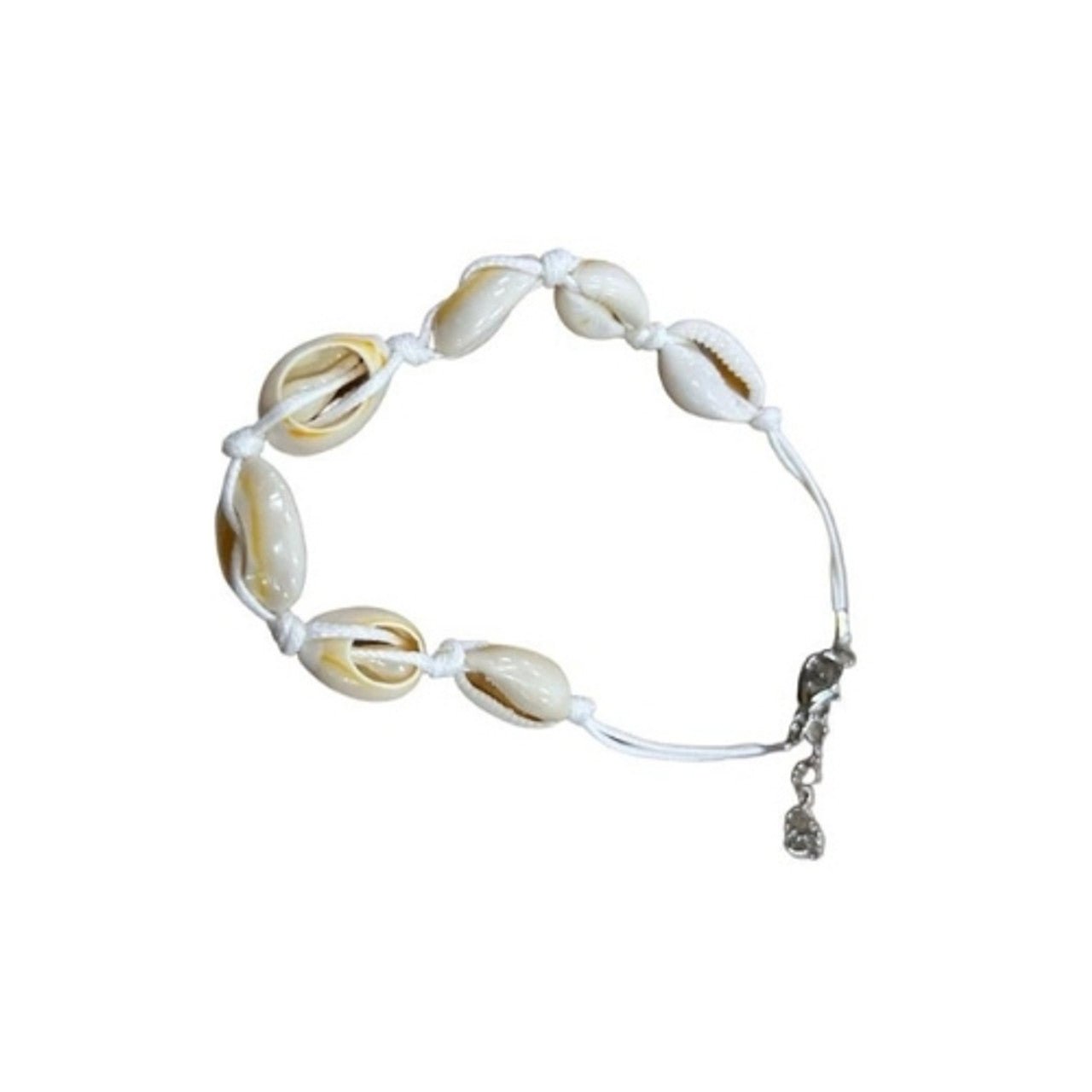 Anklet - White Knots And Shells - Future Decor