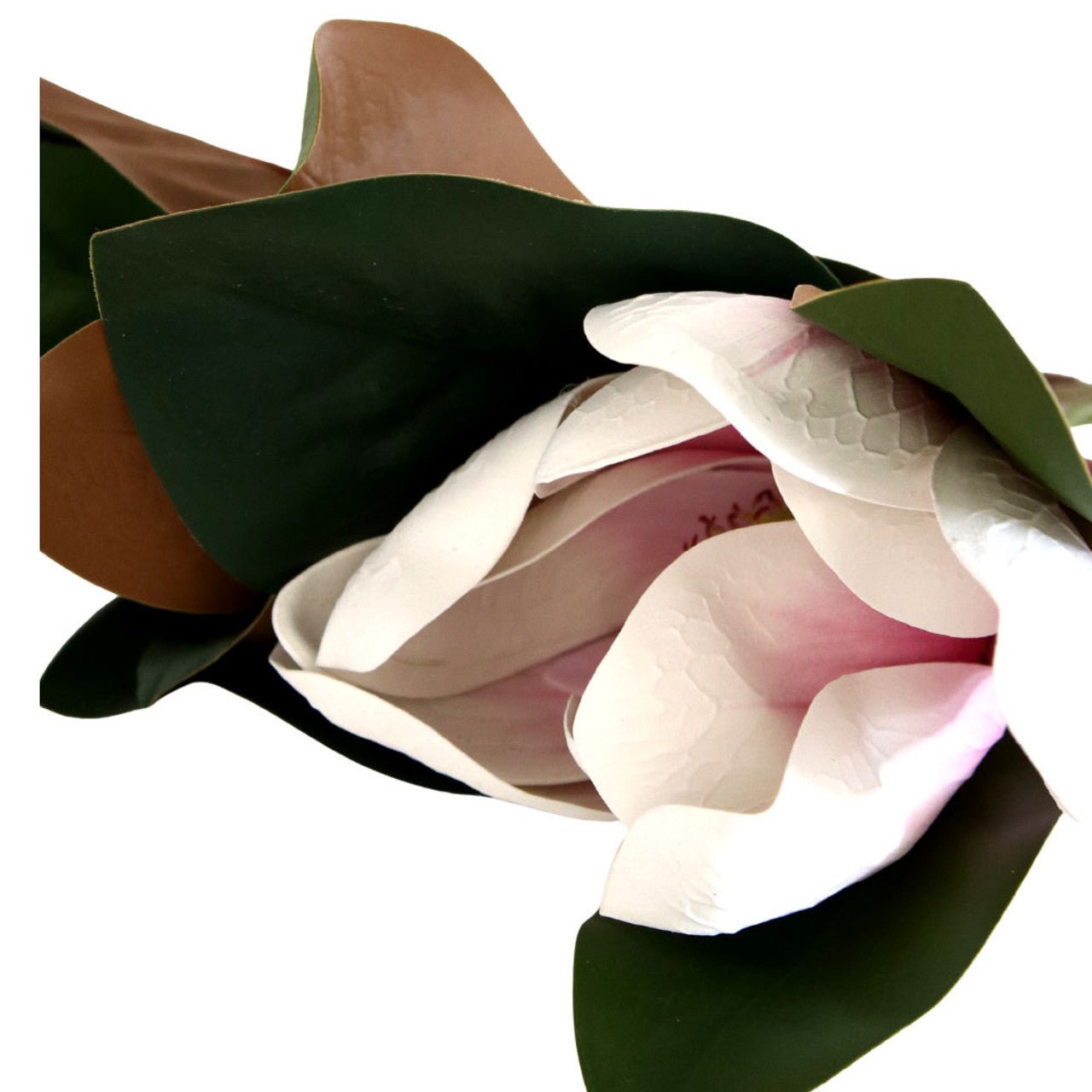 Artificial Flower - Pink Flower, Brown Leaves - Future Decor