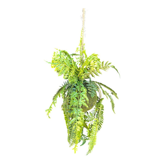 Artificial Plant - Hanging Green Fern Leaves - Future Decor