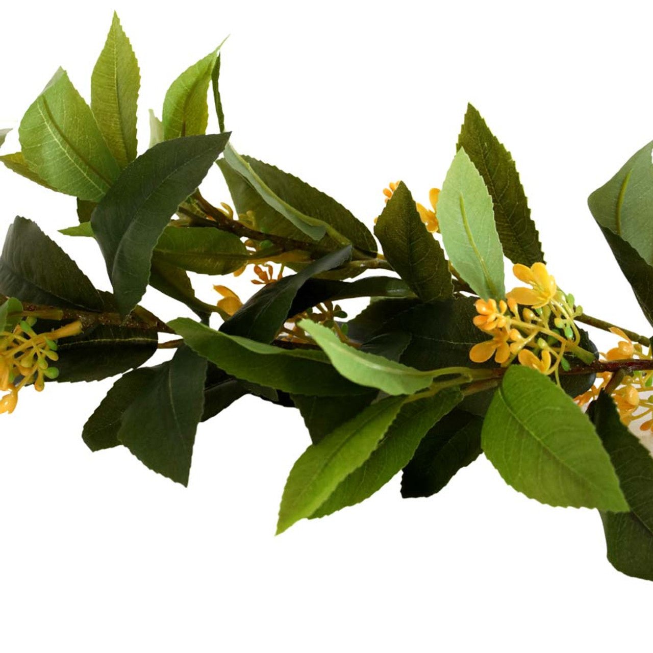 Artificial Yellow Flowers And Green Leaves Branch - Future Decor