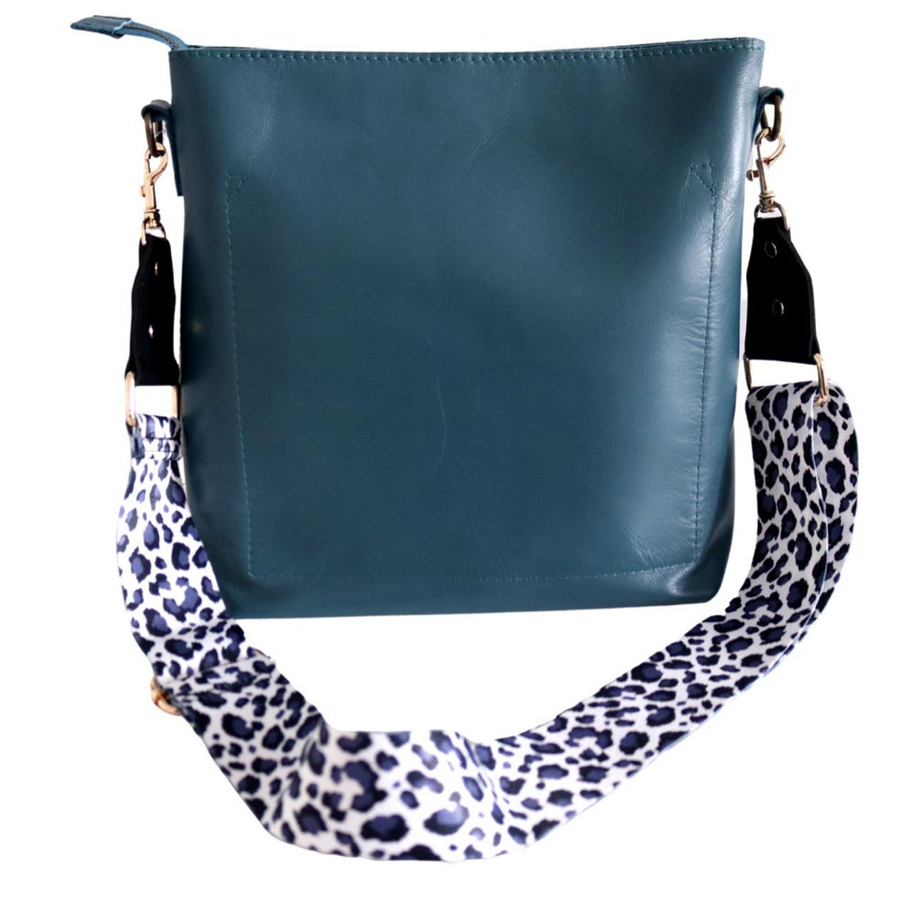 Bag Strap - White And Purple Leopard Print - Future Decor