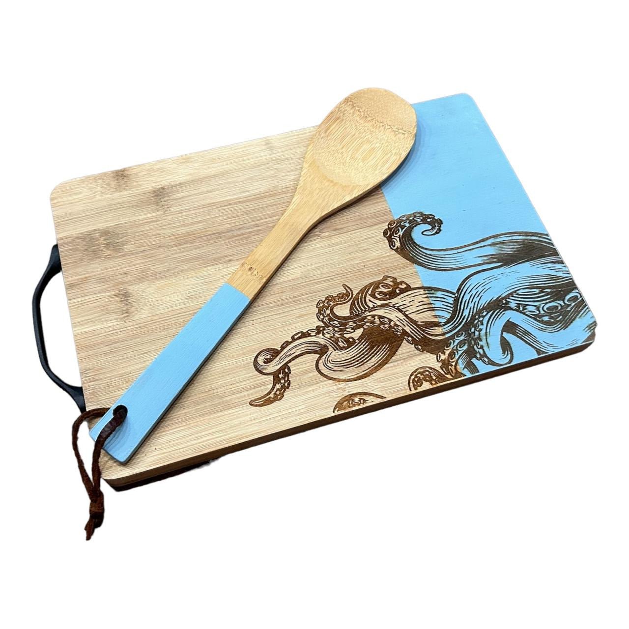 Bamboo Board Engraved - Octopus - Future Decor