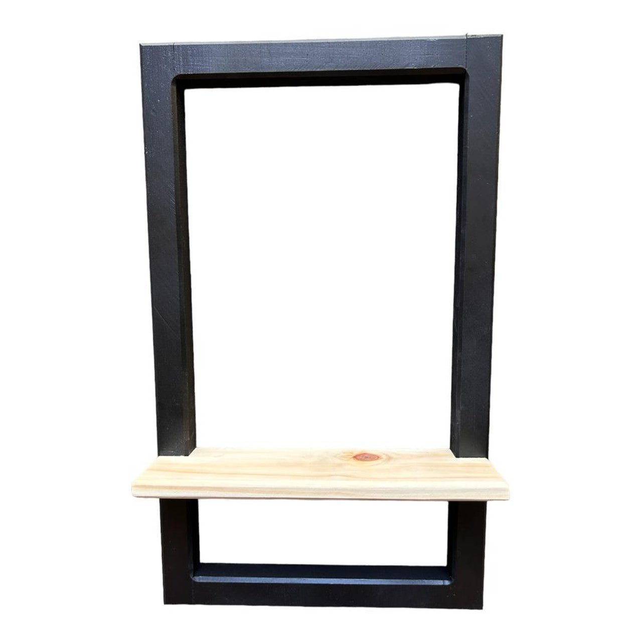 Black Hanging Wooden Shelf - Future Decor