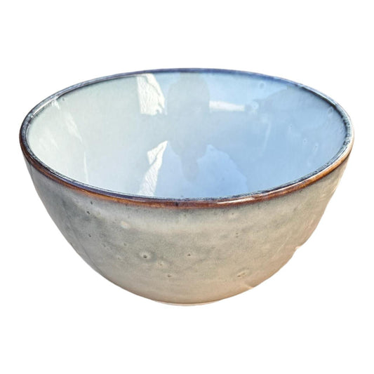 Ceramic Bowl - Grey, Cloudy, White Speckle - Future Decor