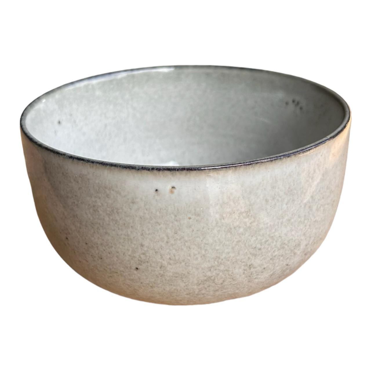 Ceramic Bowl - Grey, White Speckle - Future Decor