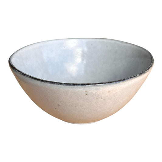 Ceramic Bowl - White, Grey, Speckled - Future Decor