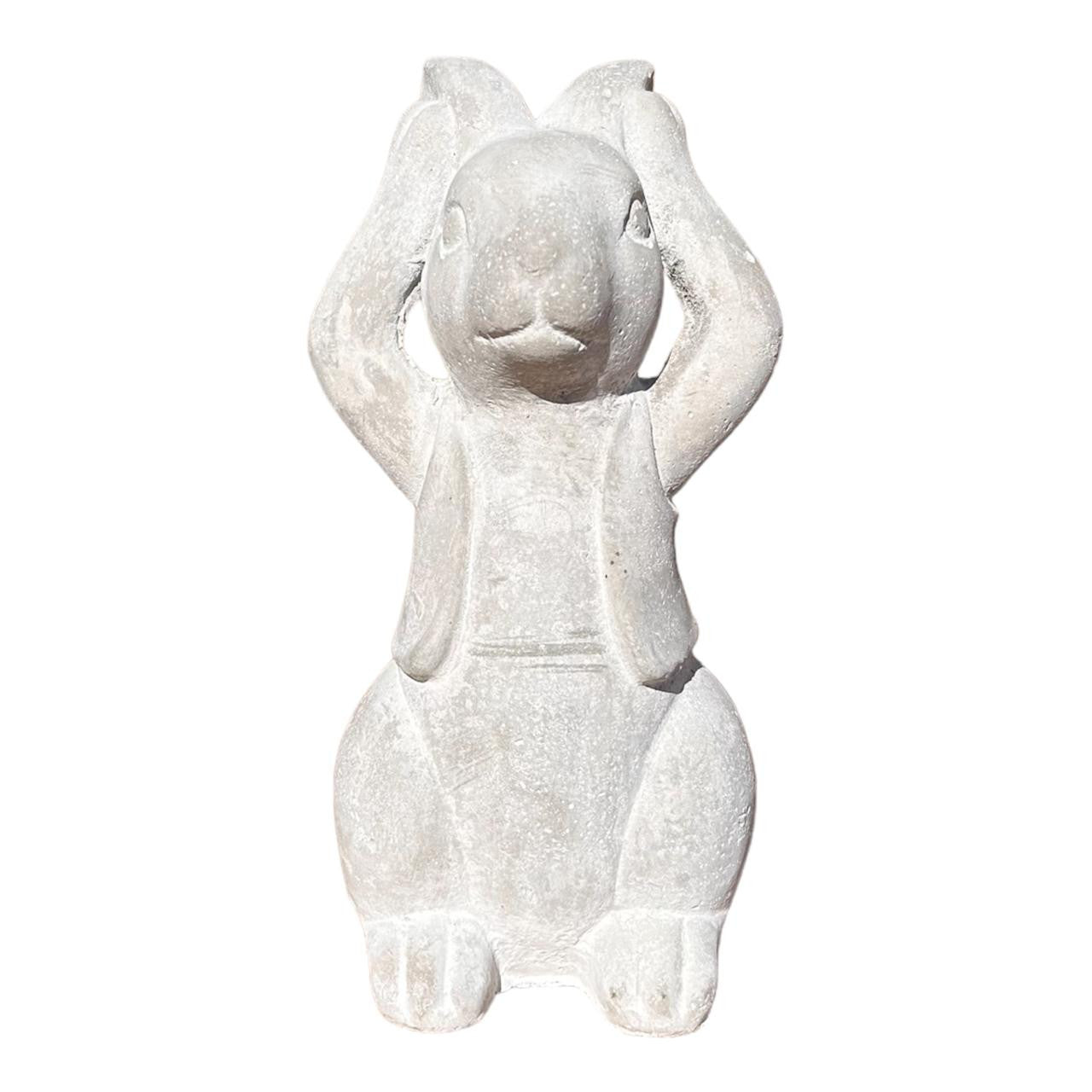 Ceramic Bunny Hear No Evil - Future Decor