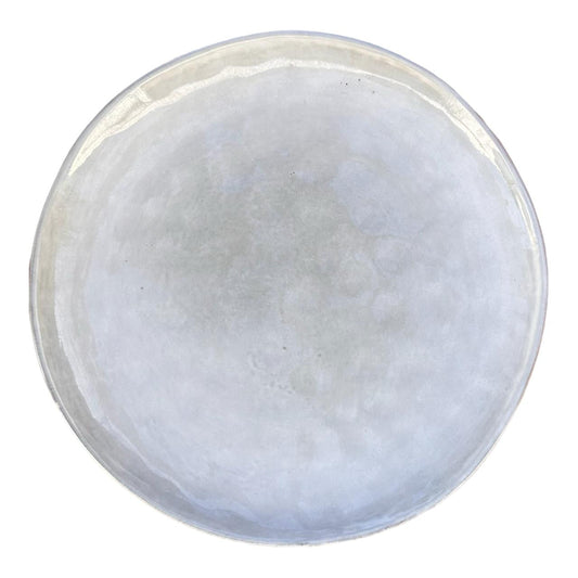 Ceramic Dinner Plate - Grey, Speckle White - Future Decor