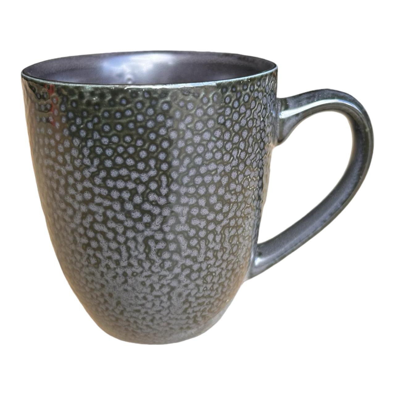 Ceramic Mug - Grey Spots, Black - Future Decor