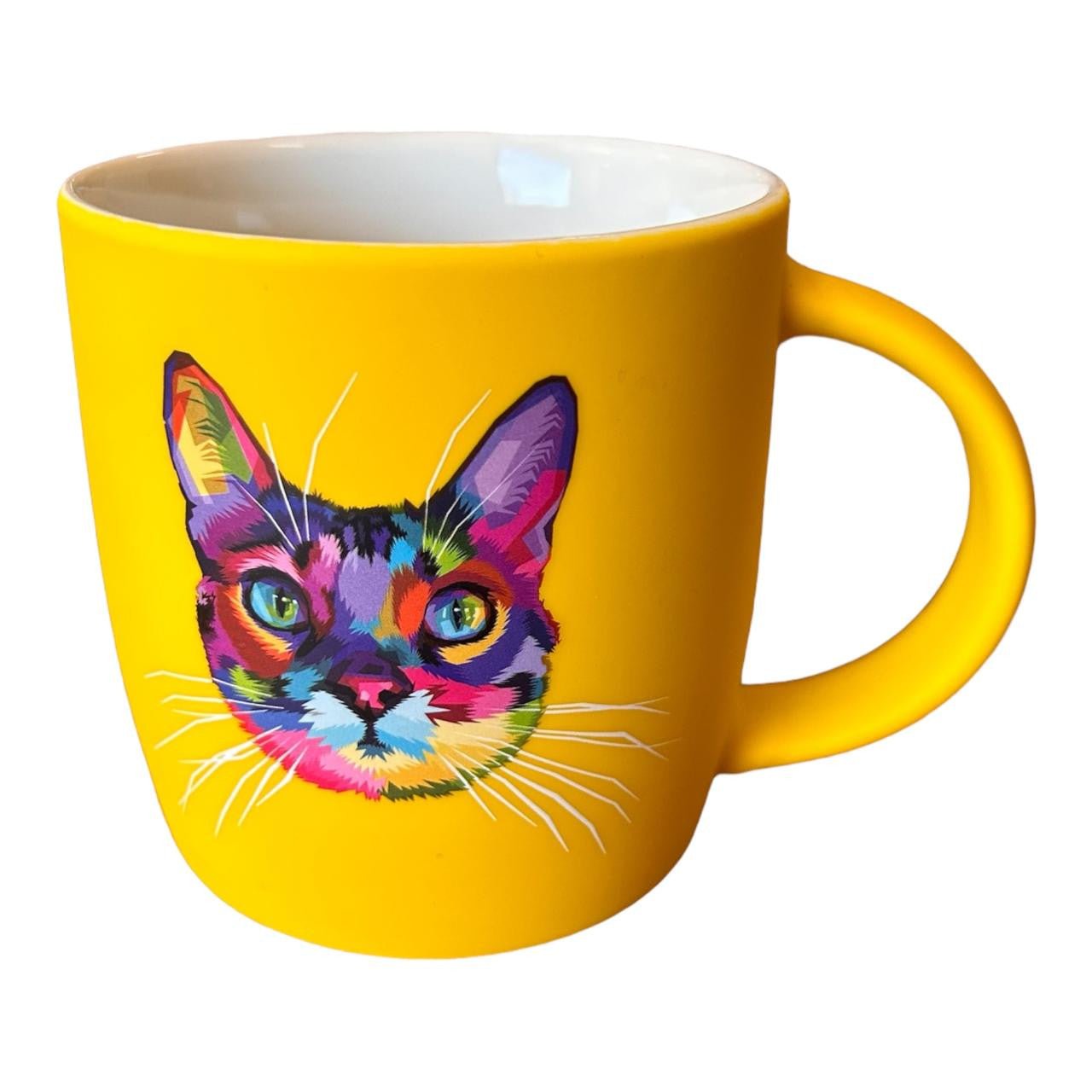 Ceramic Mug - Rainbow Cat, Yellow - Future Decor