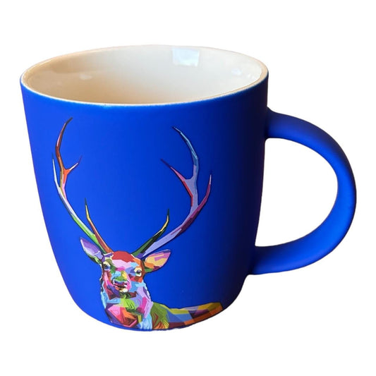 Ceramic Mug - Rainbow Deer, Blue - Future Decor