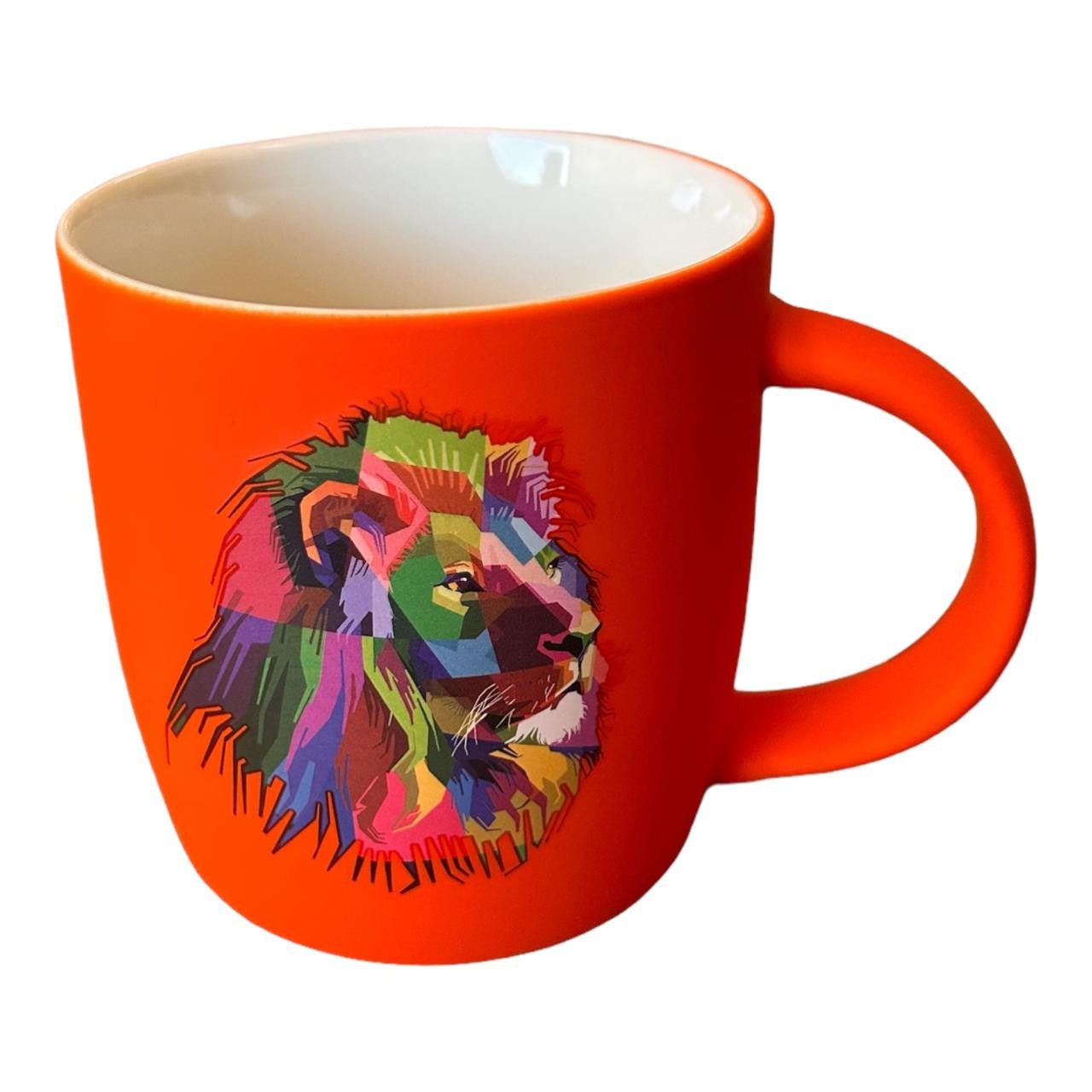 Ceramic Mug - Rainbow Lion, Orange - Future Decor