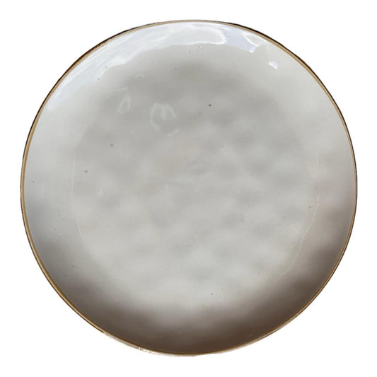 Ceramic Plate - Cloudy Light Grey - Future Decor