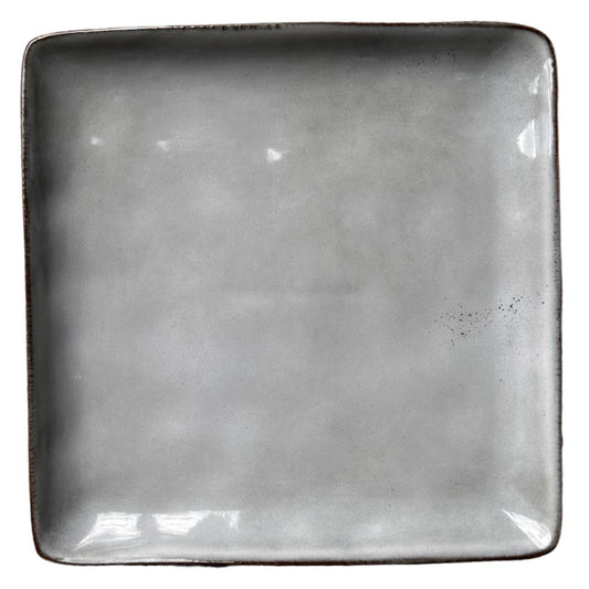 Ceramic Square Side Plate - Cloudy Grey - Future Decor