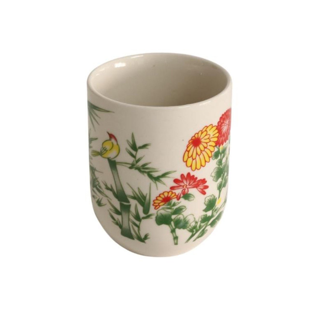 Ceramic Tea Cup Set of 6 - Bamboo And Birds - Future Decor