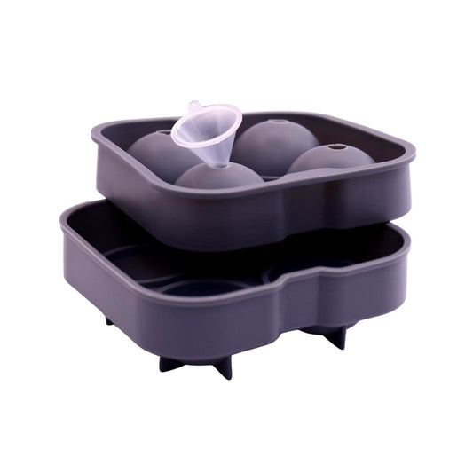 Charcoal 4 Ice Silicone Tray - Ball Ice - Future Decor