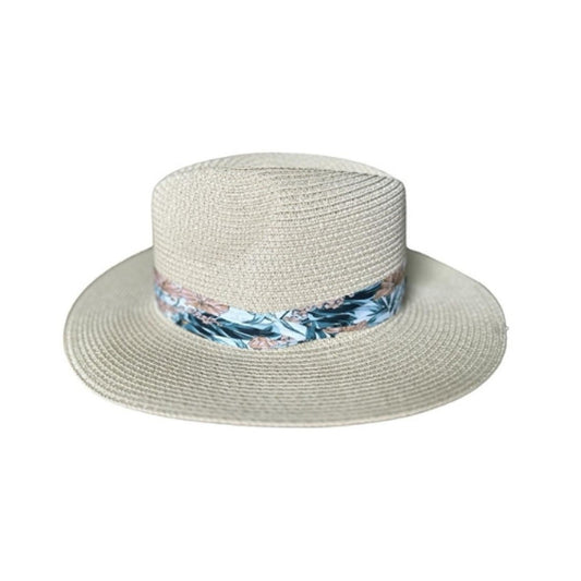 Cream Hat - Floral Band - Future Decor