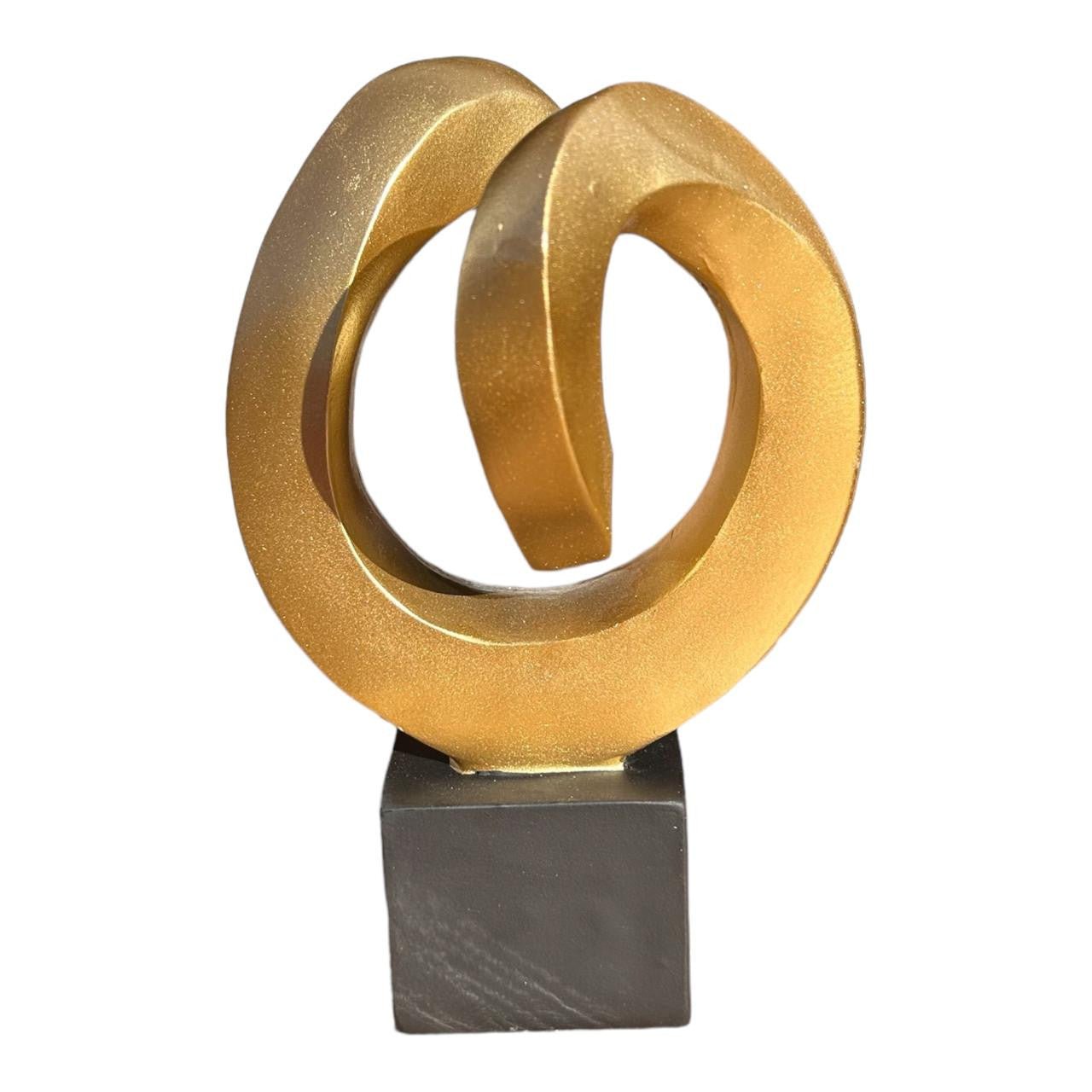 Decor Craft - Gold Loop, Black Stand - Future Decor