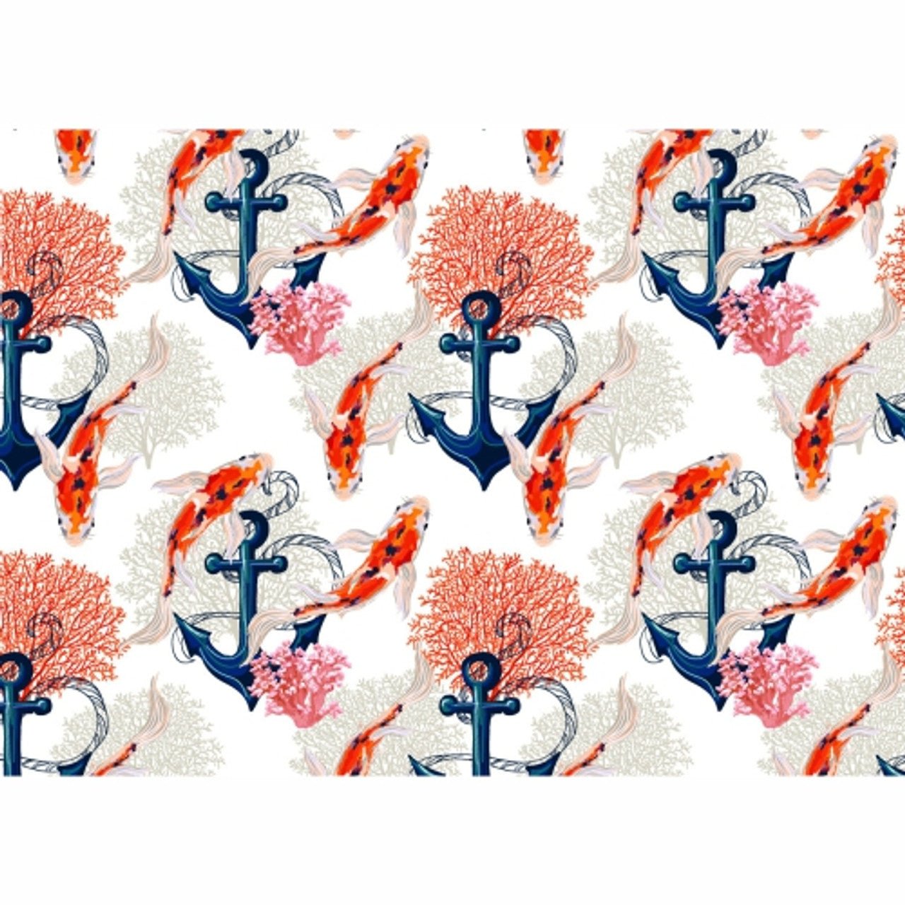 Disposable Placemats - Koi Anchor - 24 Pack - Future Decor