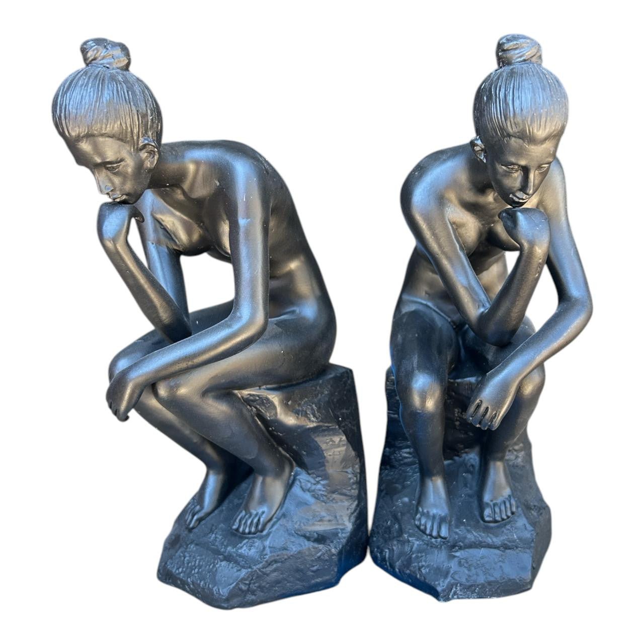 Figurine Craft - Thinking Ladies Pair - Future Decor