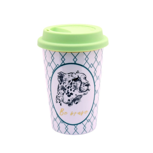 Geometrical Cheetah Travel Mug - Future Decor