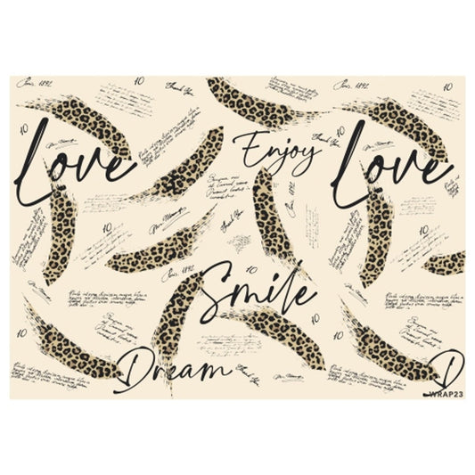 Gift Wrap Sheet - Leopard Skin Brush - Future Decor