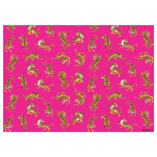 Gift Wrap Sheet - Pink Tiger - Future Decor