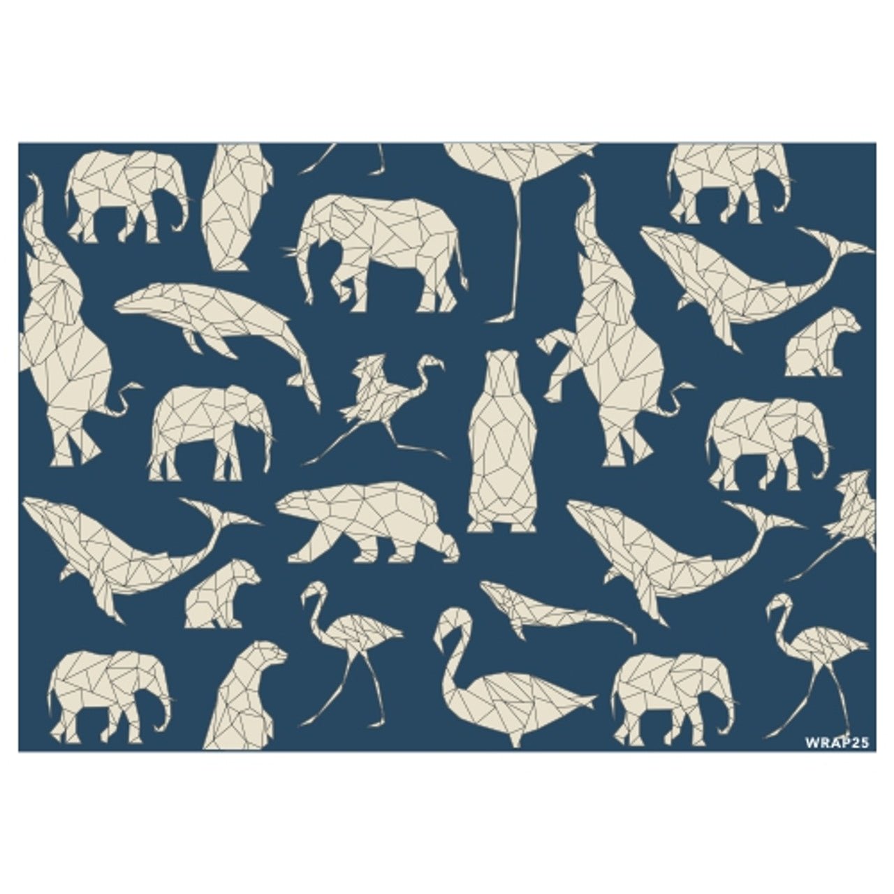 Gift Wrap Sheet - Polygon Animals - Future Decor