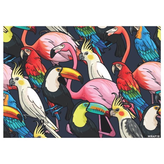 Gift Wrap Sheet - Tropical Birds - Future Decor