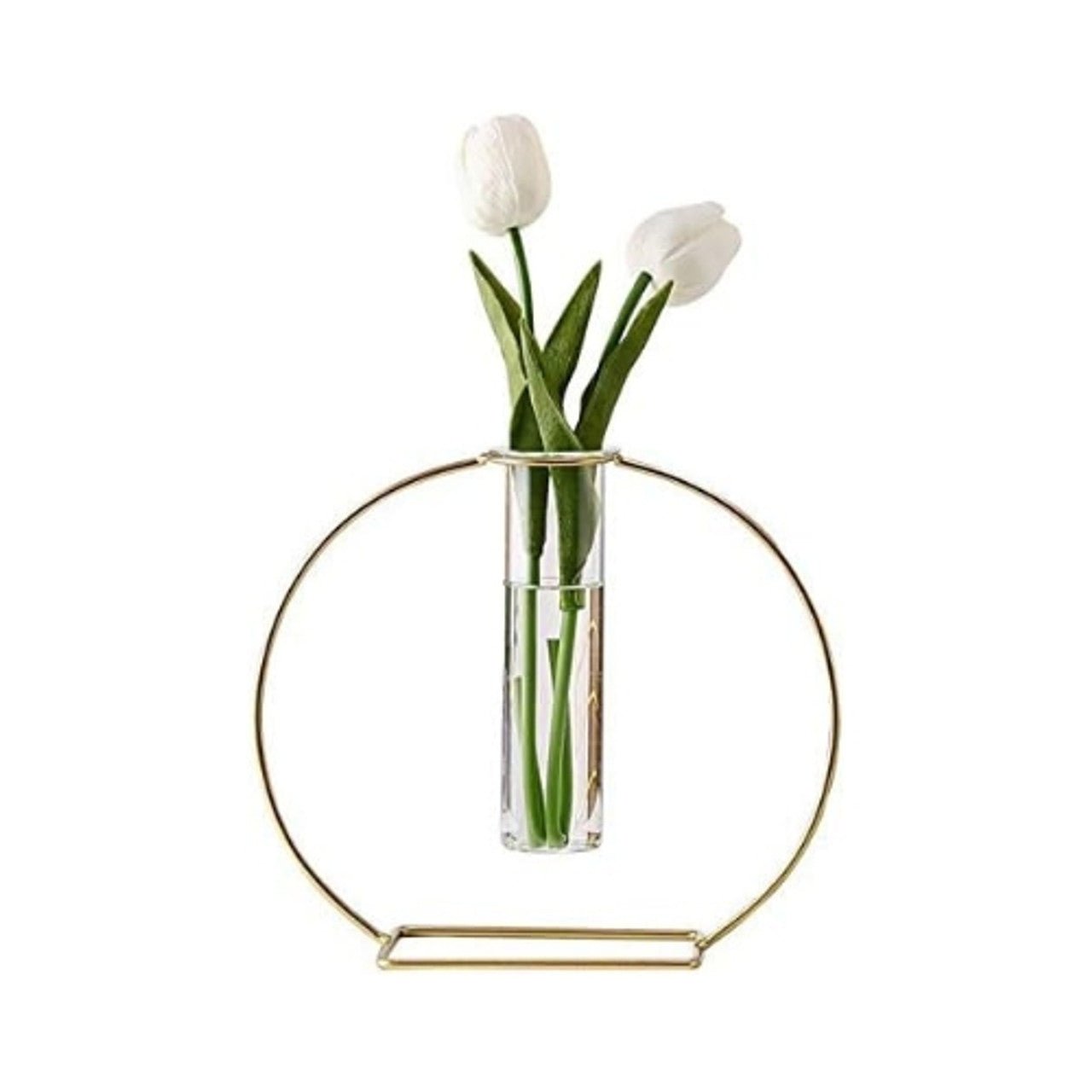 Gold Frame Vase - Round - Future Decor