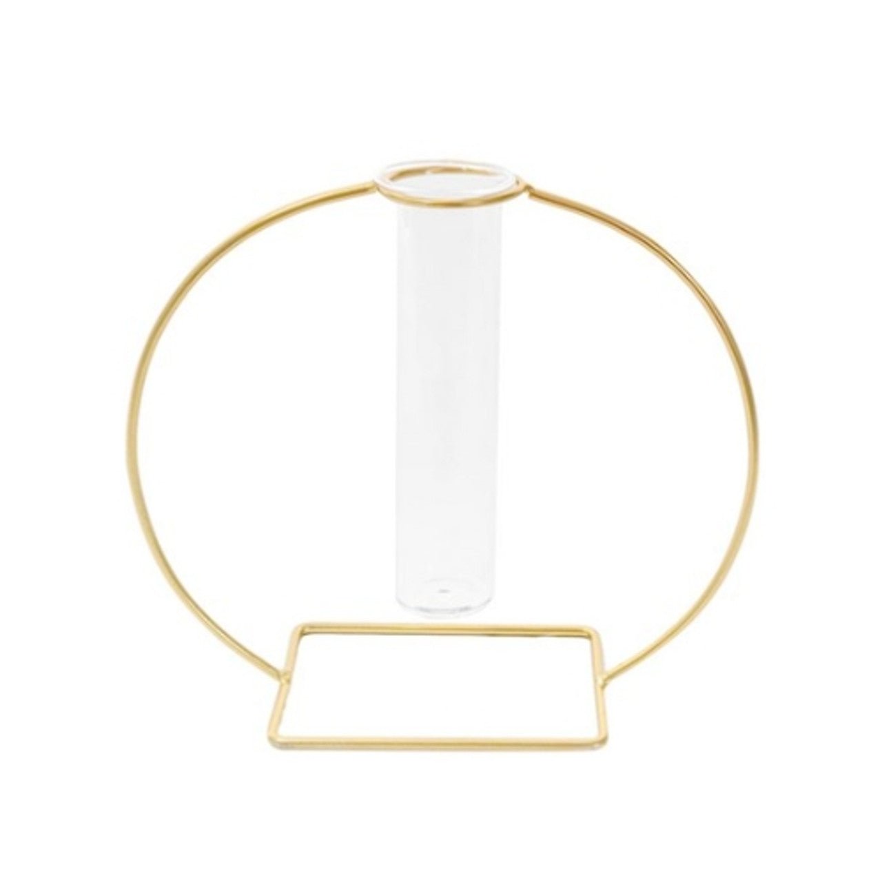 Gold Frame Vase - Round - Future Decor