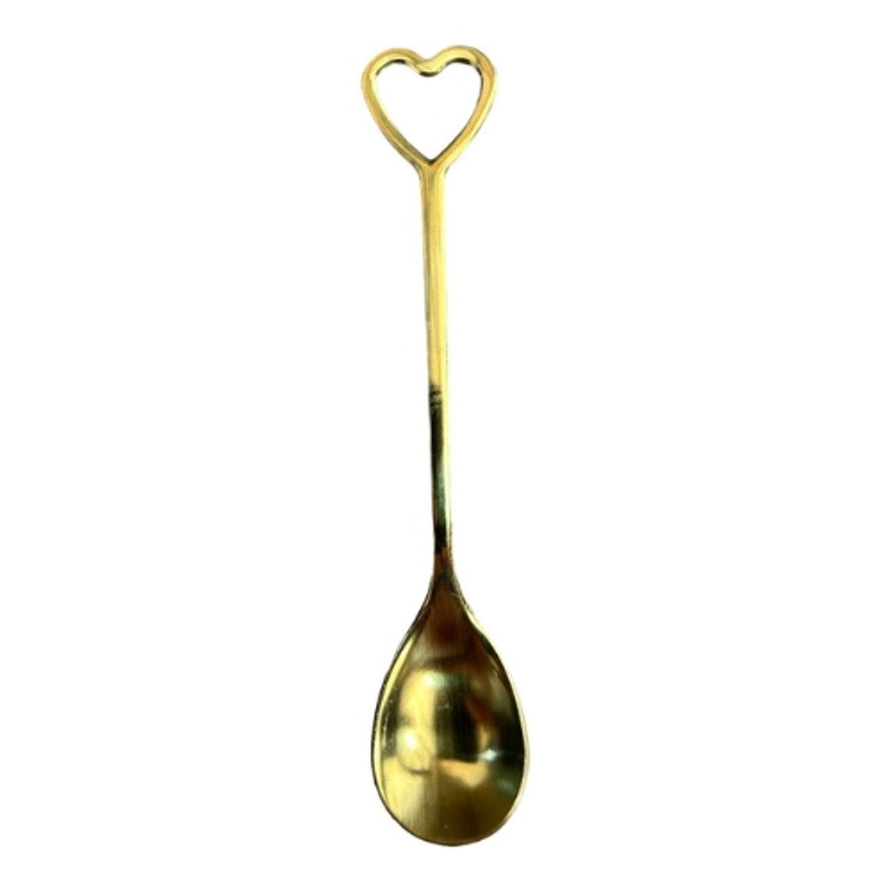 Gold Teaspoon Pack Of 6 - Heart - Future Decor