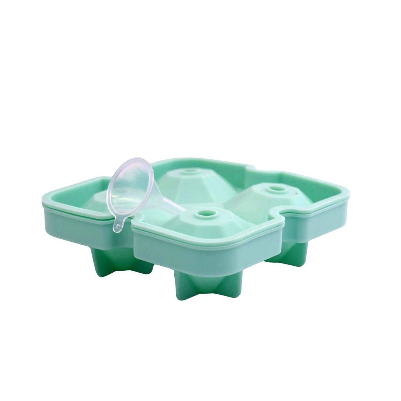 Green 4 Ice Silicone Tray - Diamond Ice - Future Decor