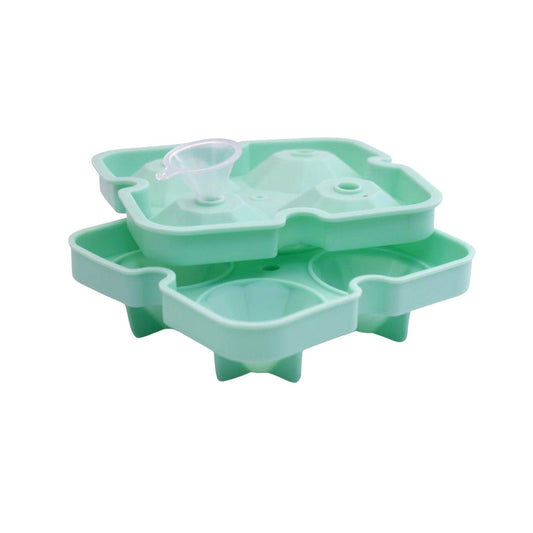 Green 4 Ice Silicone Tray - Diamond Ice - Future Decor