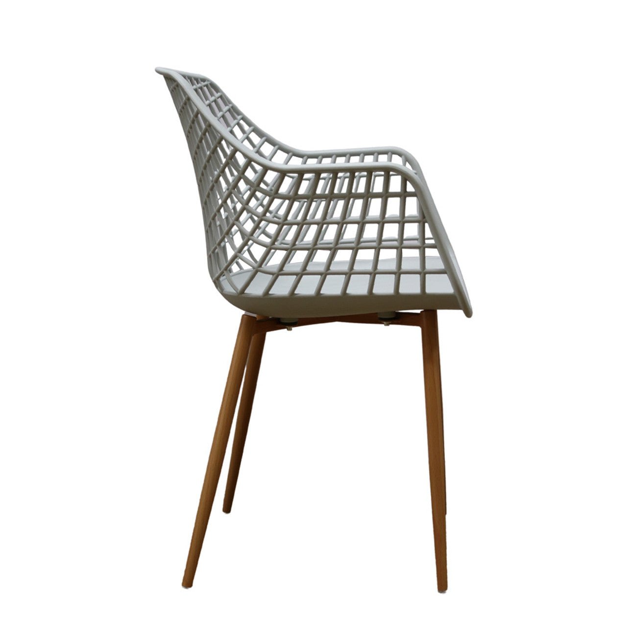 High Diamond Back Grey Chair - Future Decor