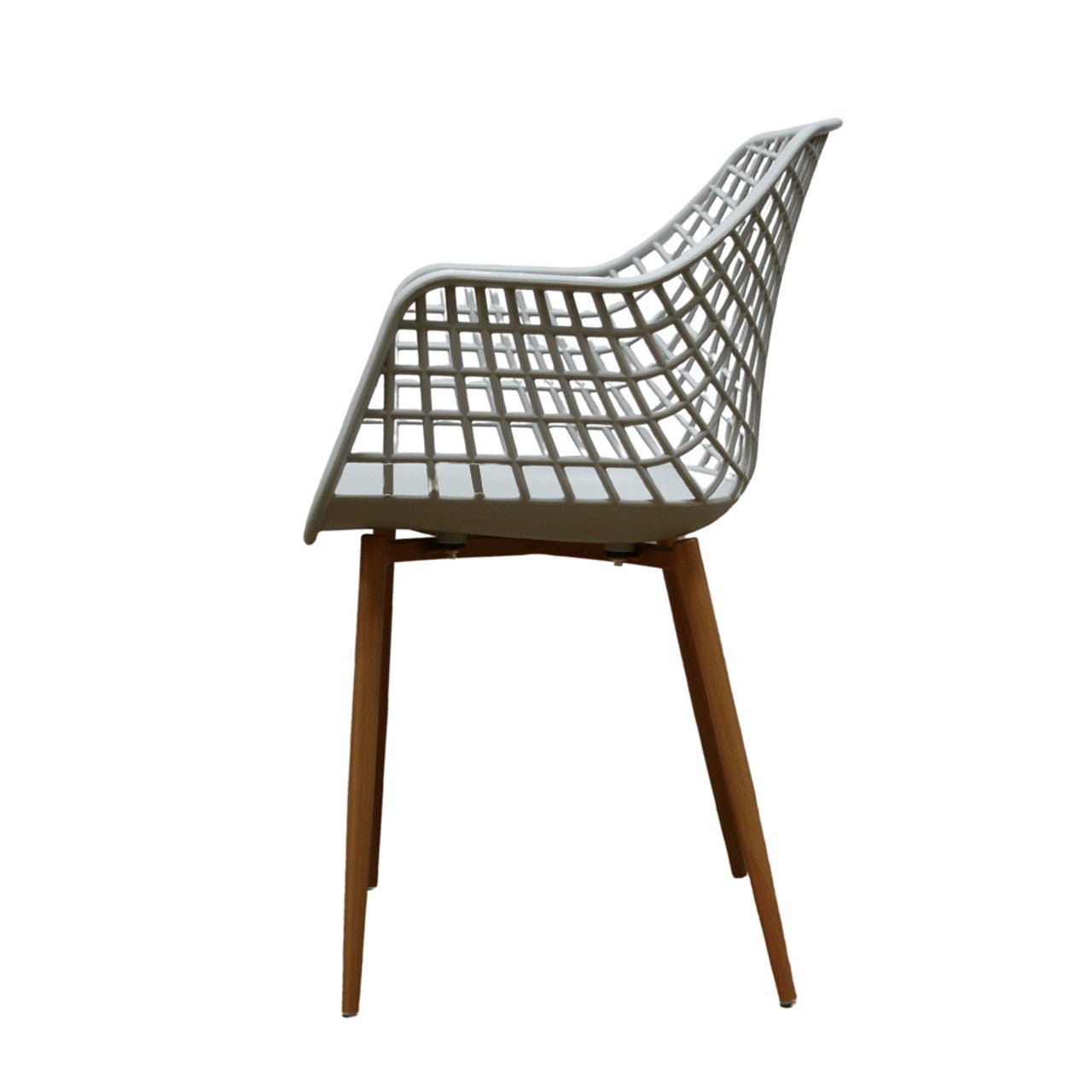 High Diamond Back Grey Chair - Future Decor