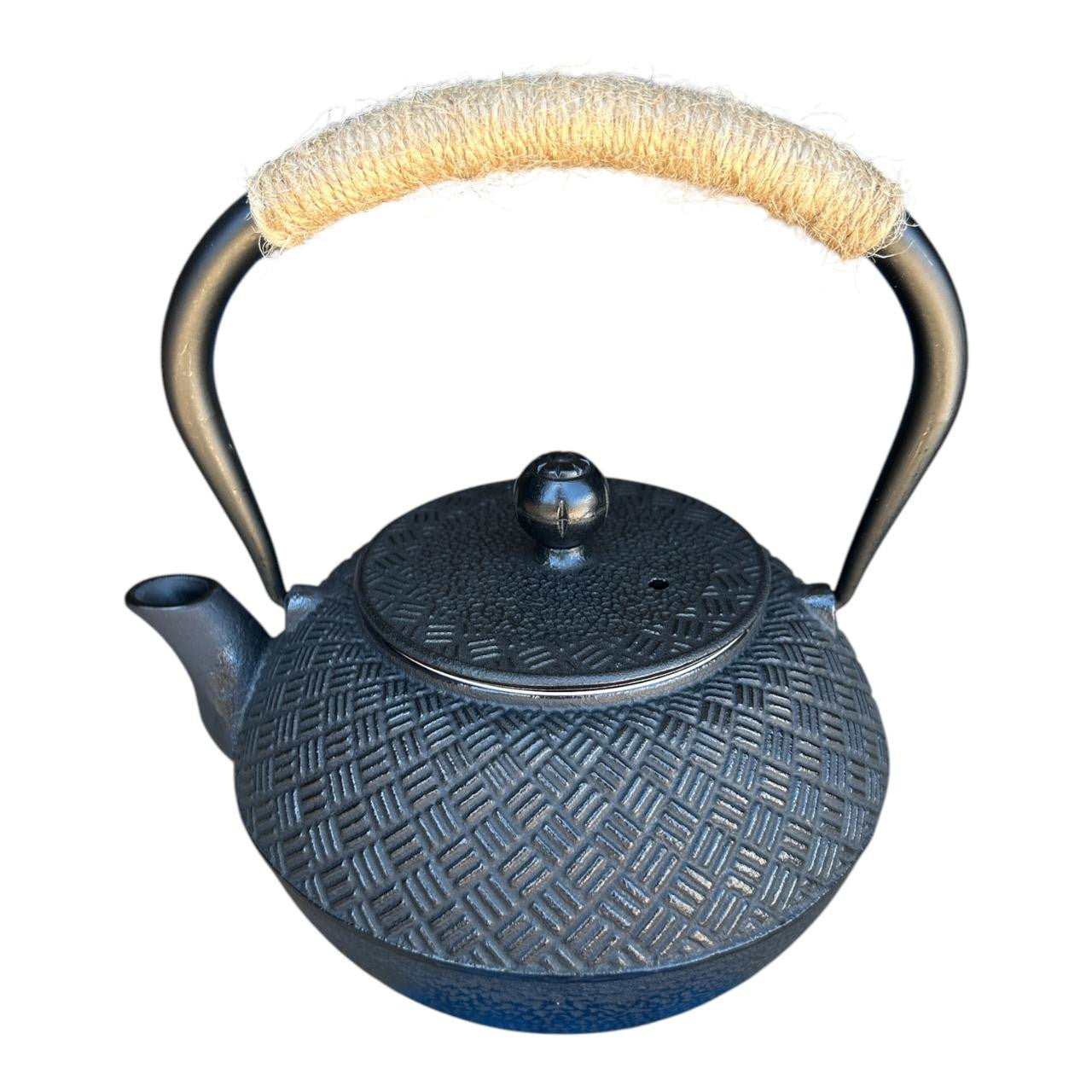 Iron Metal Teapot 900ml - Black - Future Decor