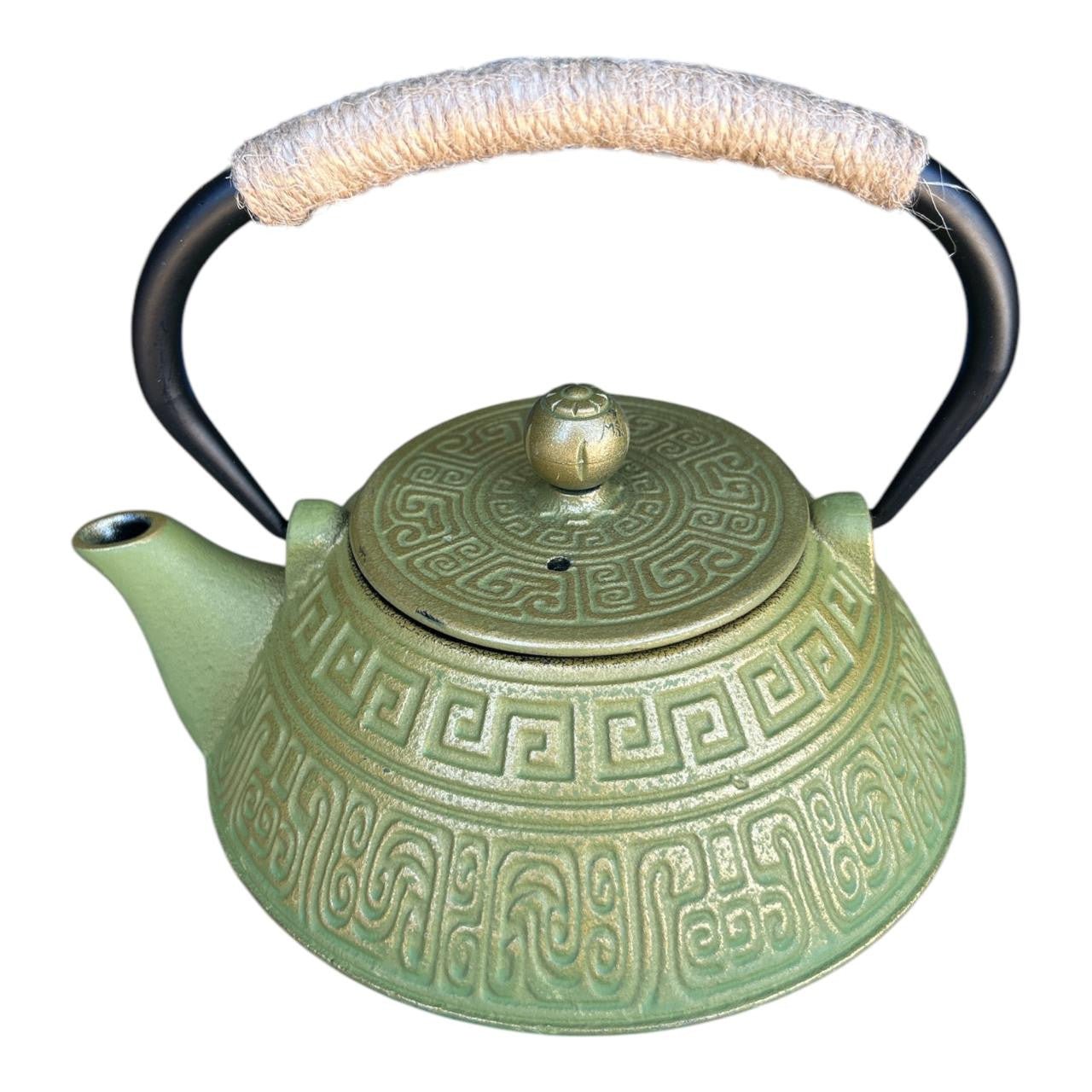 Iron Metal Teapot 900ml - Green - Future Decor