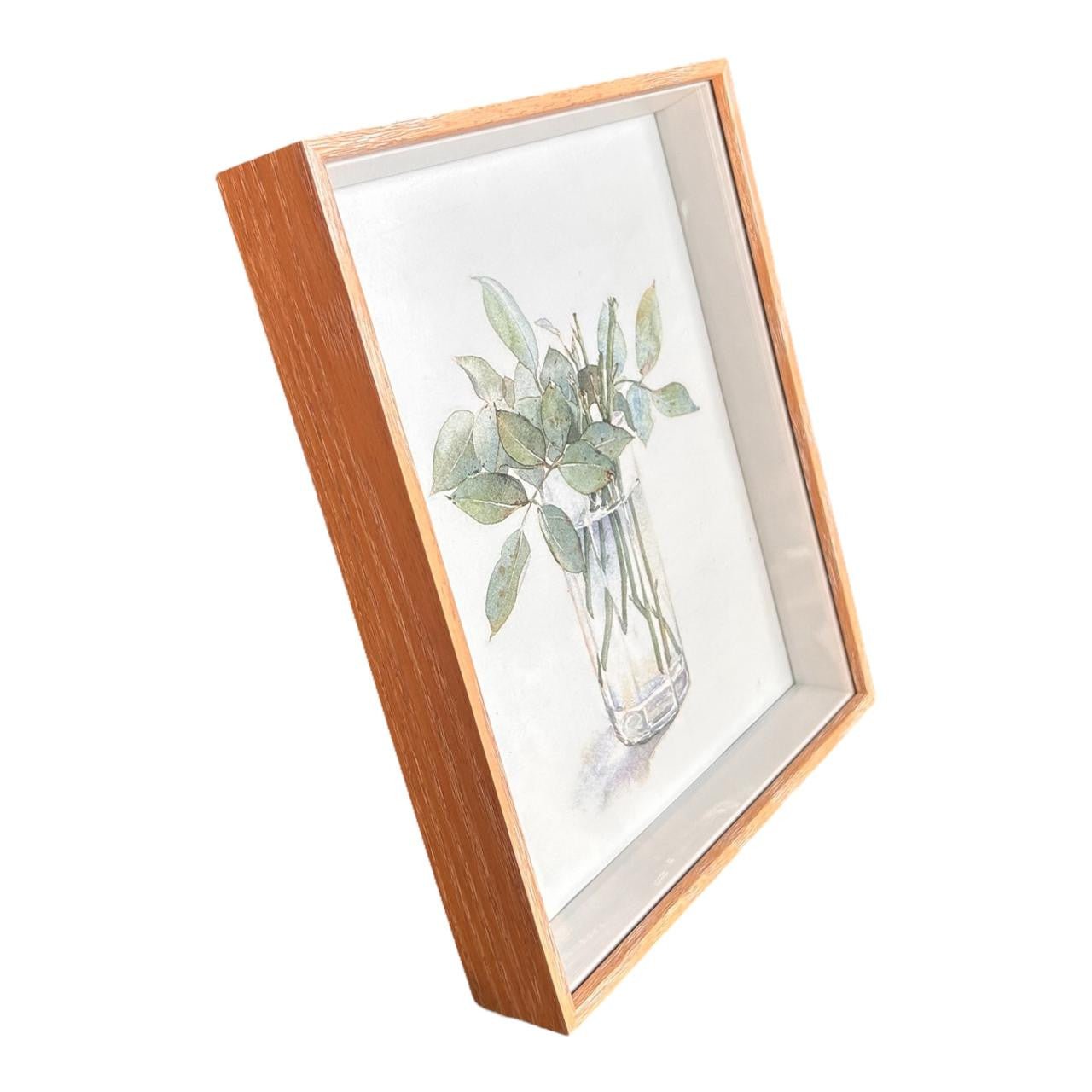 Large Boxed Photoframe - Wood Finish - Future Decor