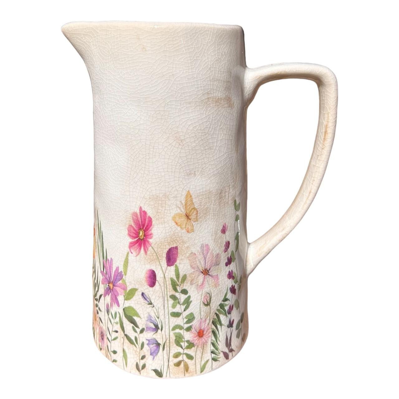 Large Ceramic Jug - Wild Flower Garden - Future Decor