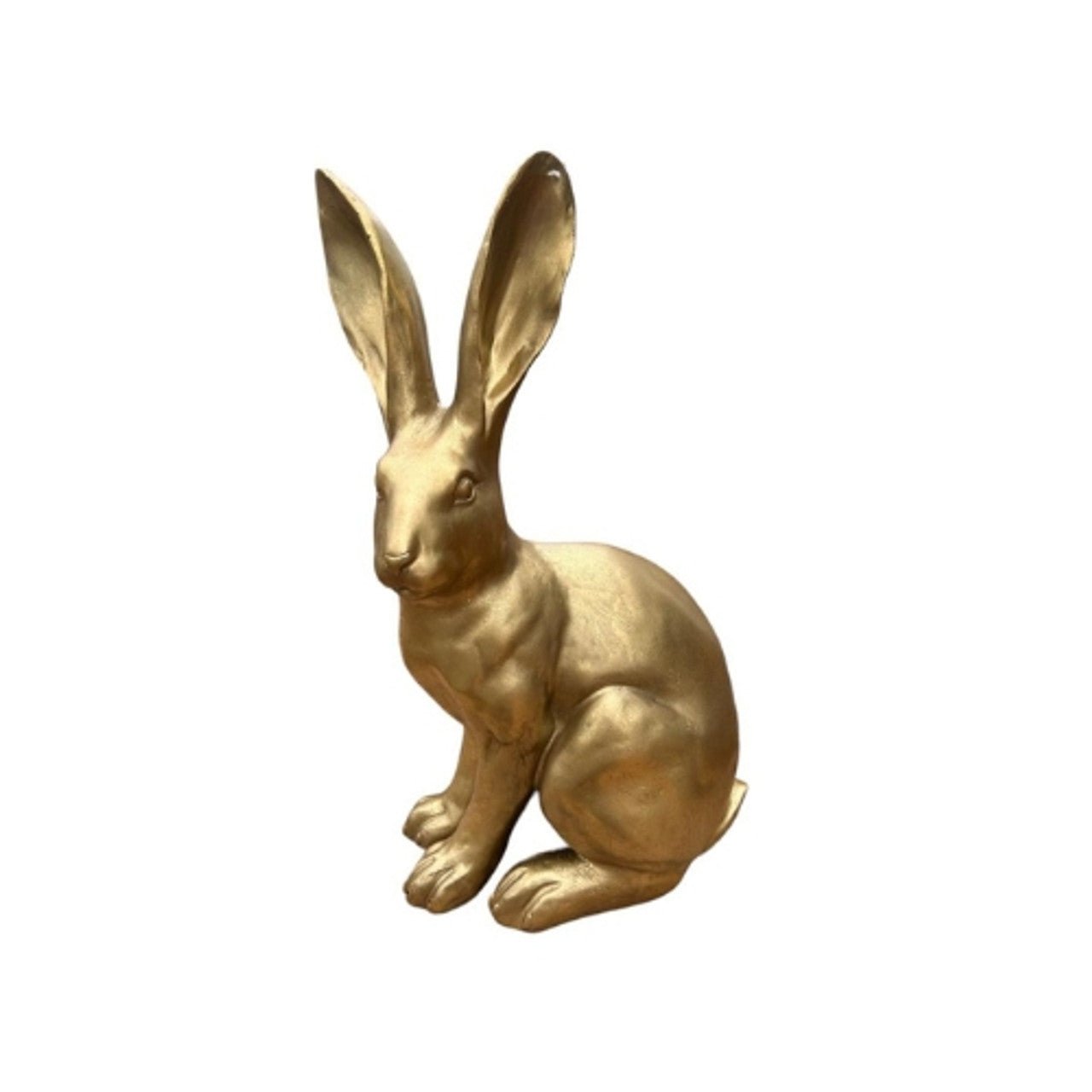 Large Gold Big Ear Sitting Bunny - Future Decor