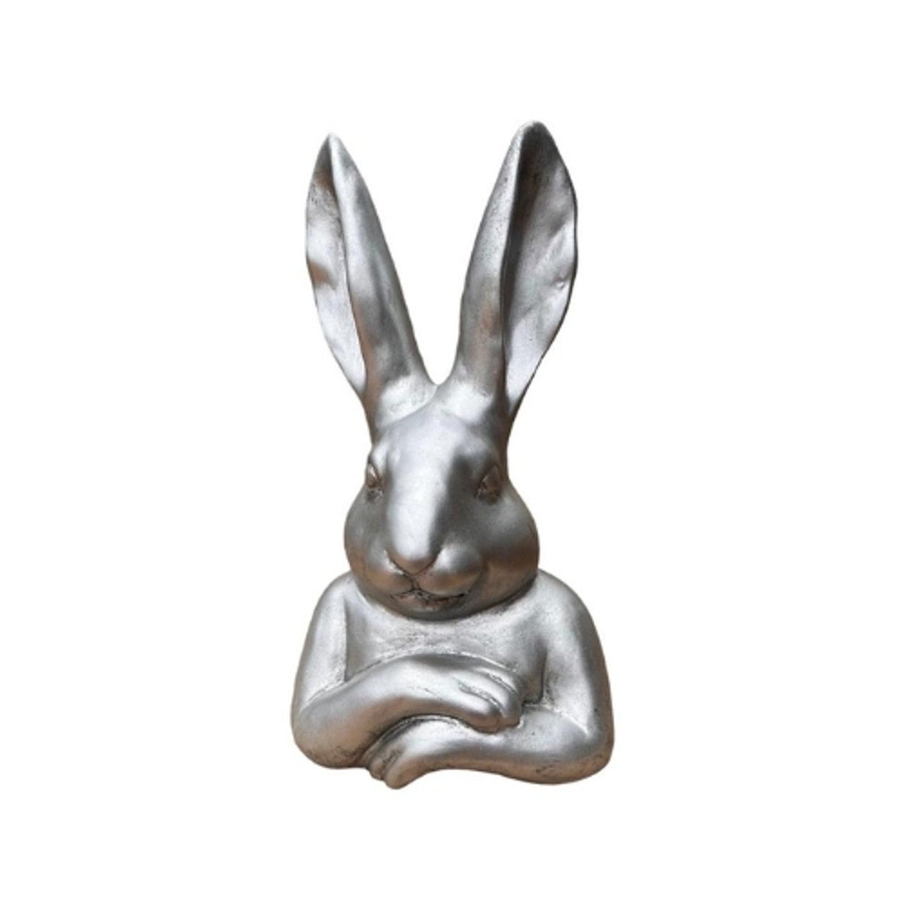 Large Grey Crossed Arm Bunny - Future Decor