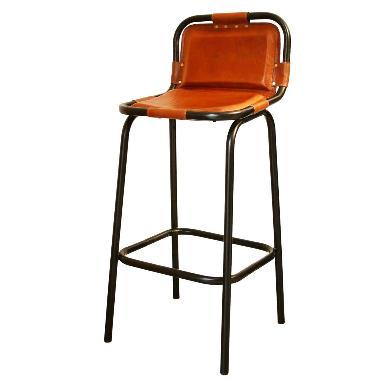 Leather Iron Bar Chair - Future Decor