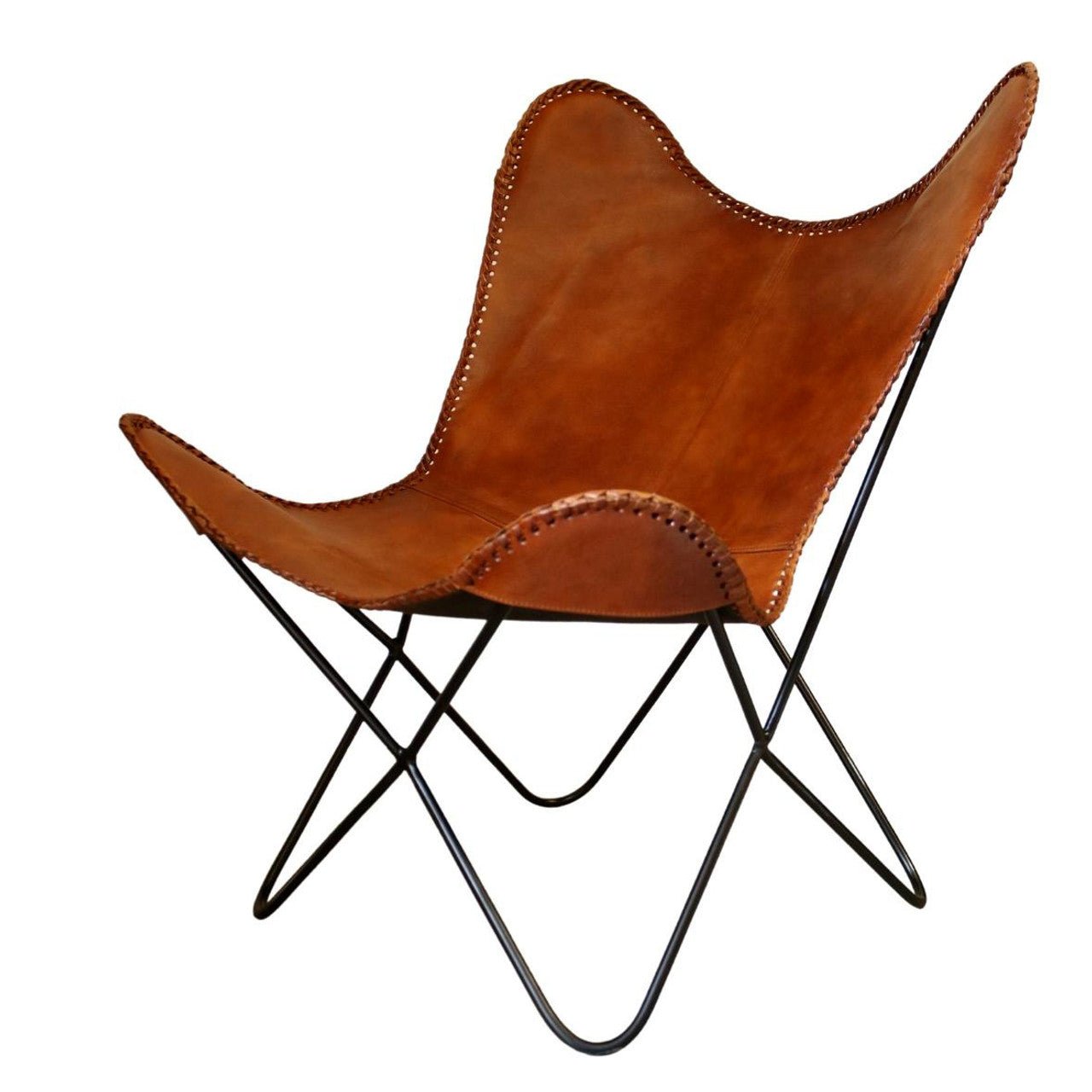 Leather Iron Butterfly Chair - Future Decor