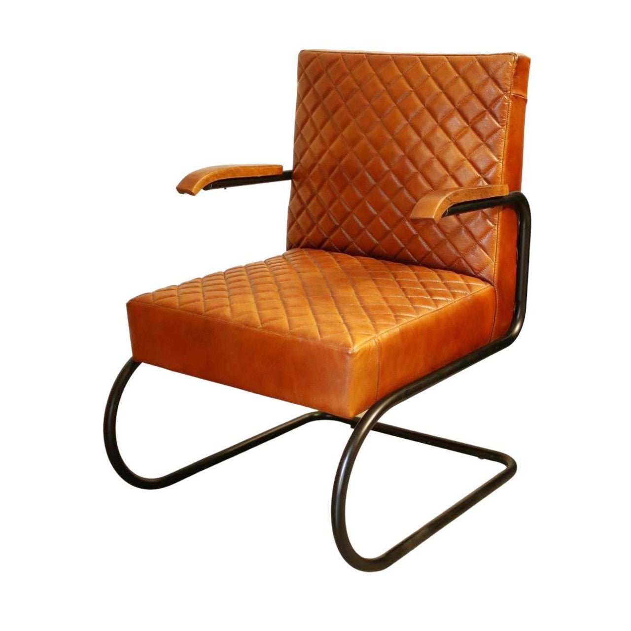 Leather Iron Chair - Future Decor