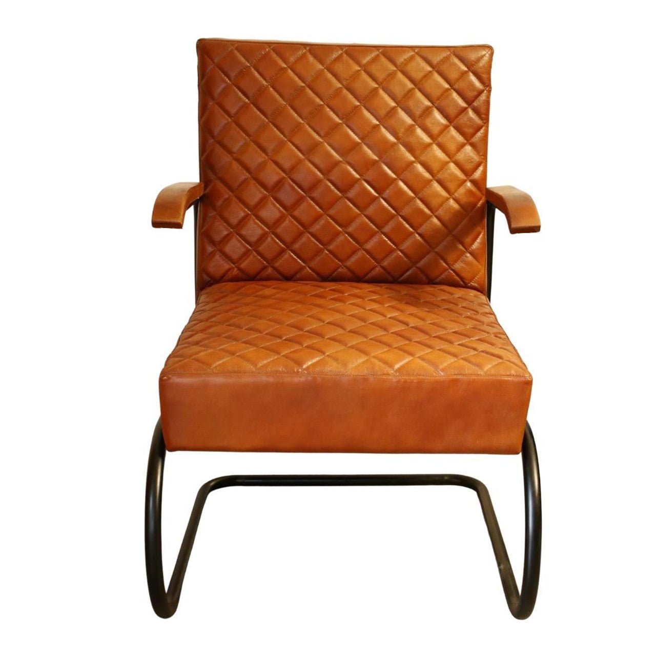 Leather Iron Chair - Future Decor