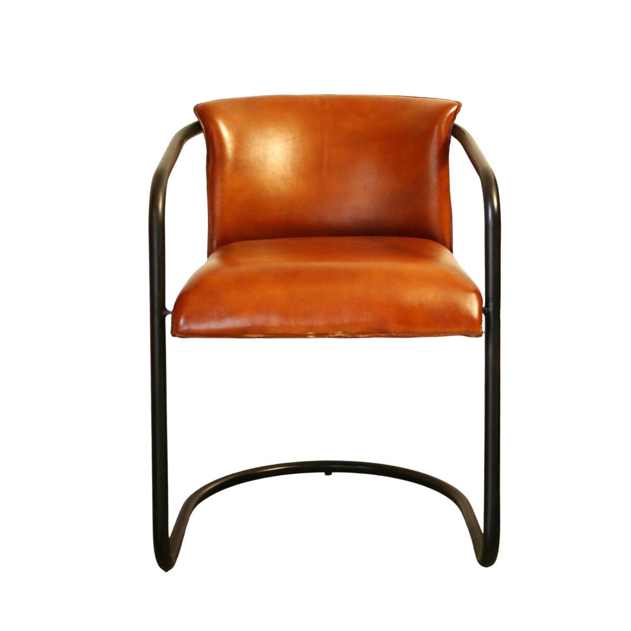 Leather Iron Loop Chair - Future Decor