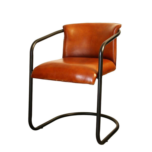 Leather Iron Loop Chair - Future Decor