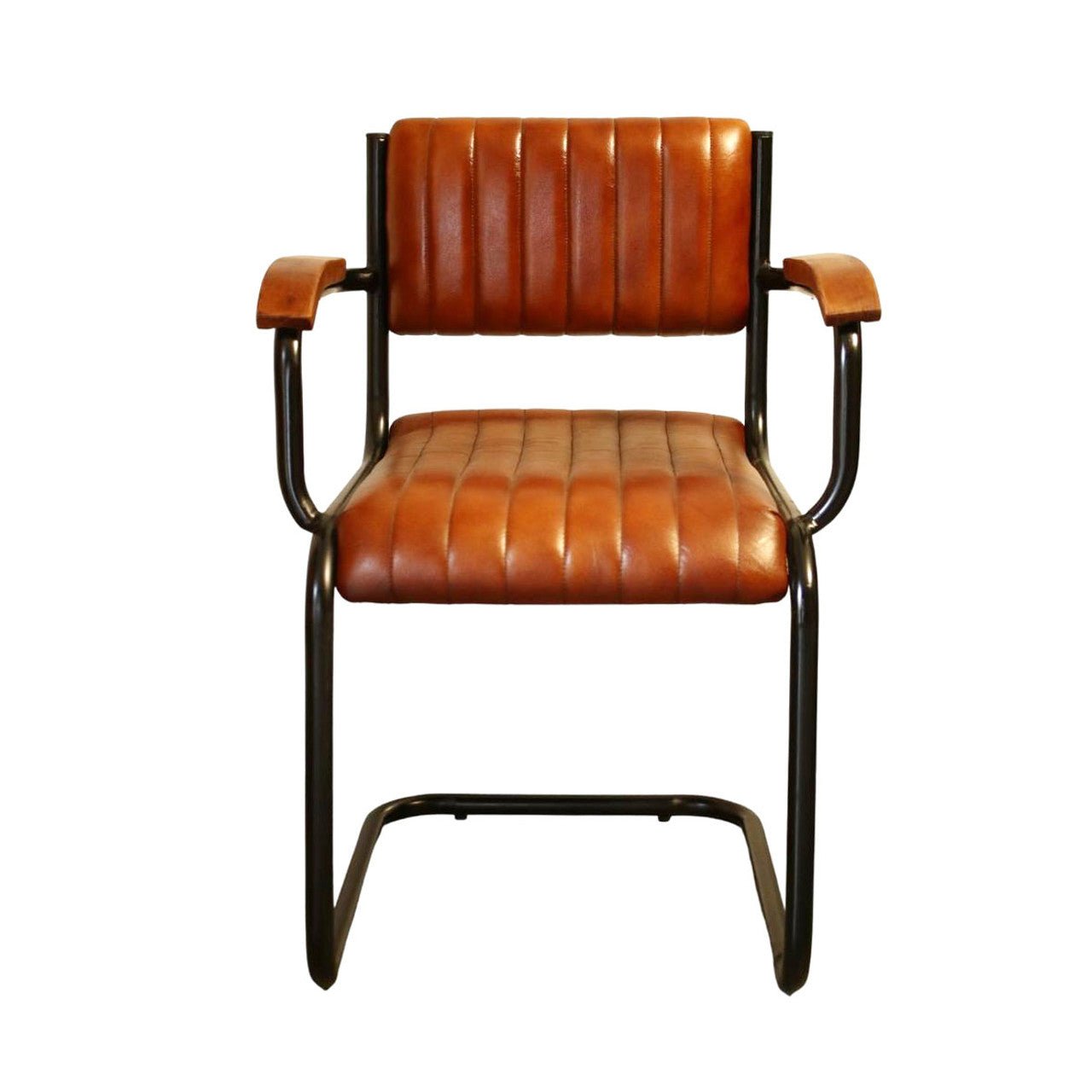 Leather Iron Loop Chair - Future Decor