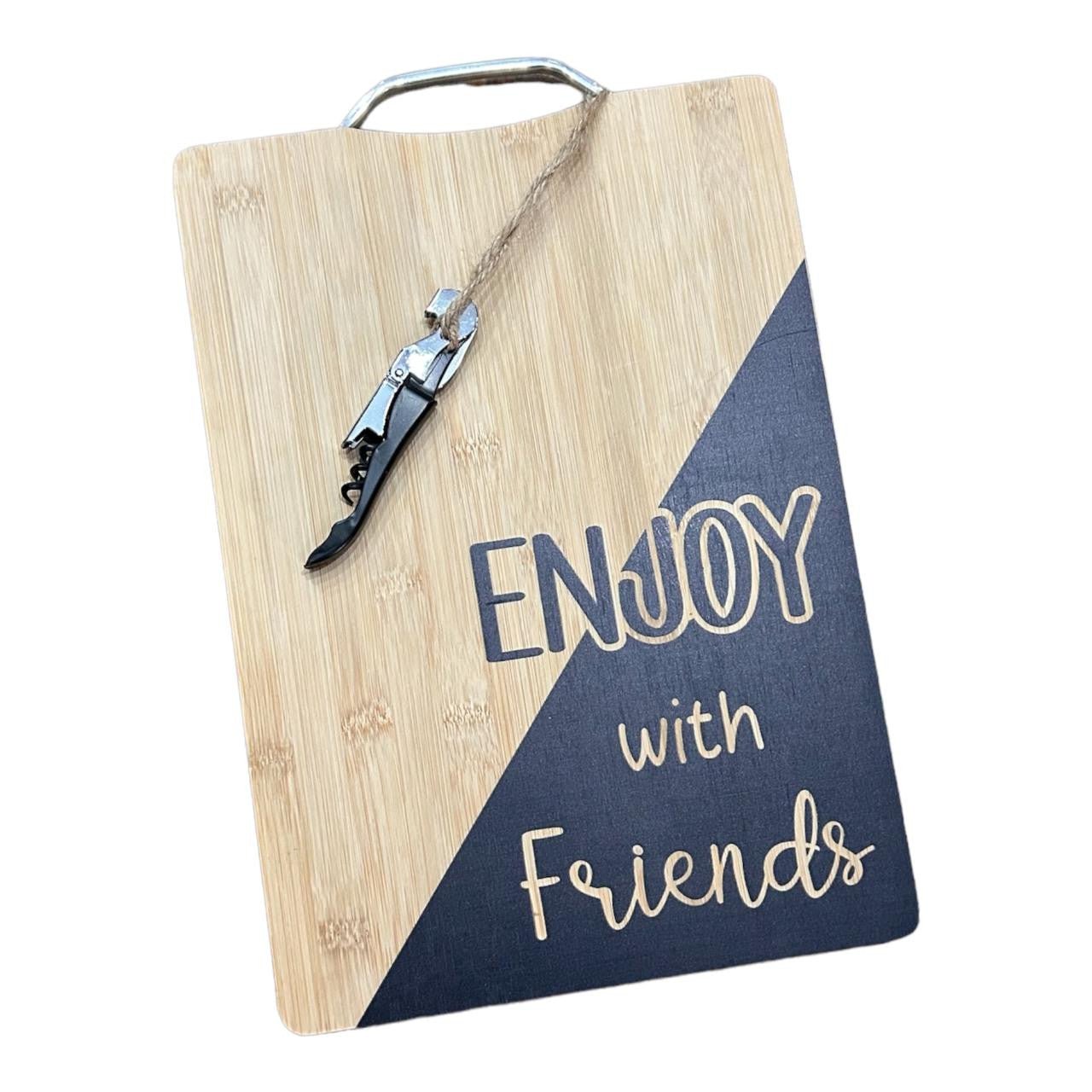 Medium Bamboo Board - Enjoy with Friends - Future Decor